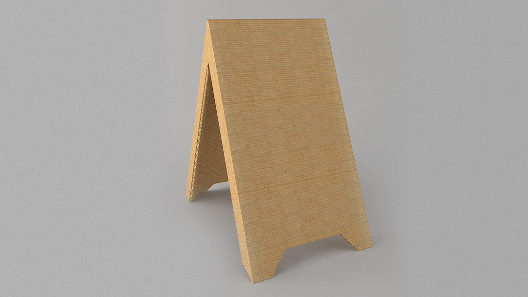 Картонний штендер "Прищепка"