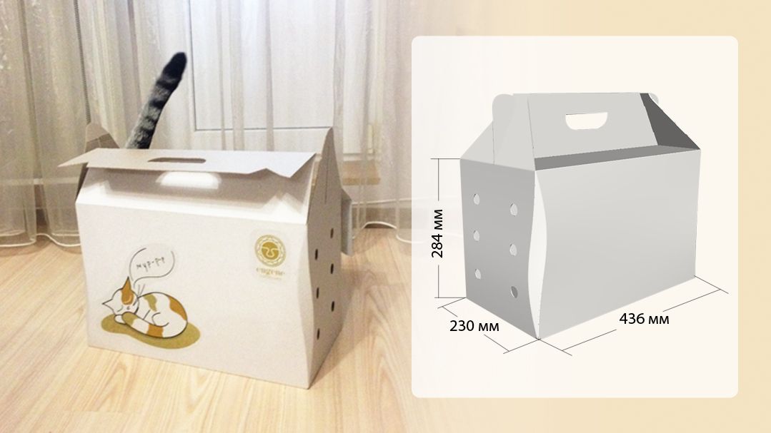 Переноска для кошек "Котомобиль"