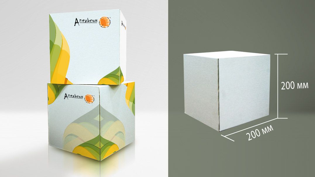 Куб картонний 200х200х200