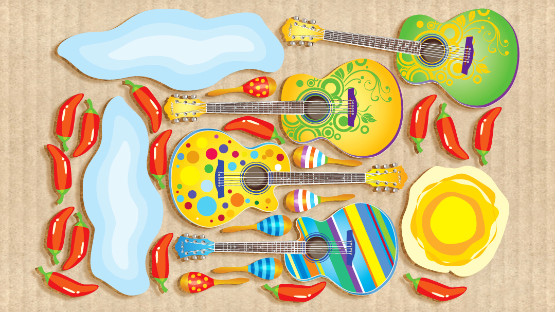 Декор картонний мексиканський